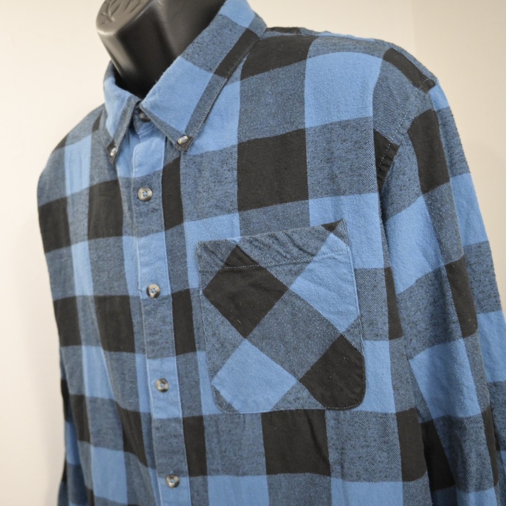 Magellan Flannel Shirt Plaid Classic Fit Long Sleeve Button Up Mens Size 2XL XXL
